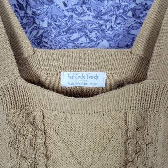 Tan Cropped Sweater Set - Picture 5 of 10